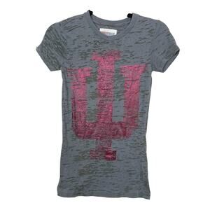 Pressbox IU Indiana University Burnout Tee Gray M